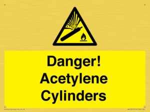 WV10313: Danger! Acetylene Cylinders