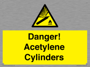 WV10313: Danger! Acetylene Cylinders