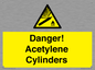 WV10313: Danger! Acetylene Cylinders