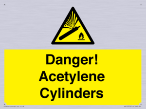 WV10313: Danger! Acetylene Cylinders