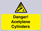 WV10313: Danger! Acetylene Cylinders