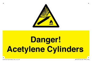 WV10313: Danger! Acetylene Cylinders