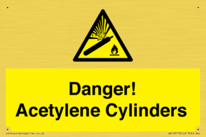 WV10313: Danger! Acetylene Cylinders