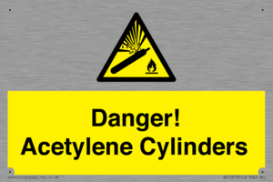 WV10313: Danger! Acetylene Cylinders