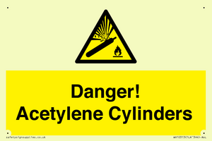 WV10313: Danger! Acetylene Cylinders