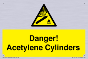 WV10313: Danger! Acetylene Cylinders