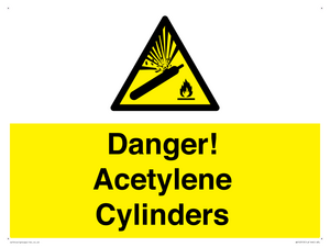 WV10313: Danger! Acetylene Cylinders