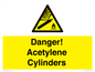 WV10313: Danger! Acetylene Cylinders