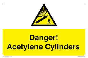 WV10313: Danger! Acetylene Cylinders