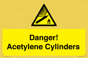 WV10313: Danger! Acetylene Cylinders
