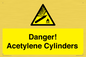 WV10313: Danger! Acetylene Cylinders