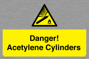 WV10313: Danger! Acetylene Cylinders