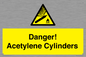 WV10313: Danger! Acetylene Cylinders