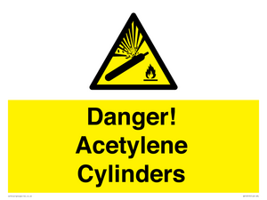 WV10313: Danger! Acetylene Cylinders