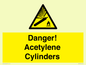 WV10313: Danger! Acetylene Cylinders