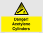 WV10313: Danger! Acetylene Cylinders