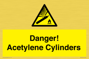 WV10313: Danger! Acetylene Cylinders