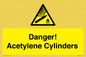 WV10313: Danger! Acetylene Cylinders