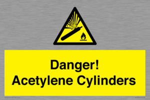 WV10313: Danger! Acetylene Cylinders