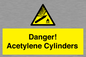 WV10313: Danger! Acetylene Cylinders