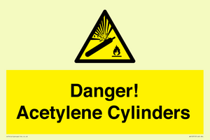 WV10313: Danger! Acetylene Cylinders
