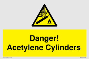 WV10313: Danger! Acetylene Cylinders