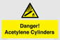 WV10313: Danger! Acetylene Cylinders