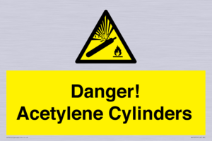WV10313: Danger! Acetylene Cylinders