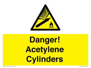 WV10313: Danger! Acetylene Cylinders
