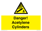 WV10313: Danger! Acetylene Cylinders