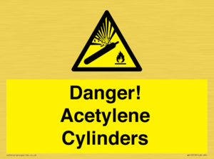 WV10313: Danger! Acetylene Cylinders