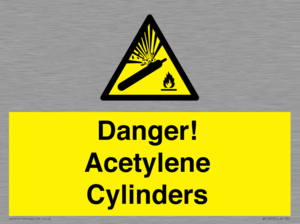 WV10313: Danger! Acetylene Cylinders