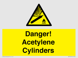 WV10313: Danger! Acetylene Cylinders