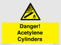 WV10313: Danger! Acetylene Cylinders