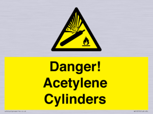 WV10313: Danger! Acetylene Cylinders