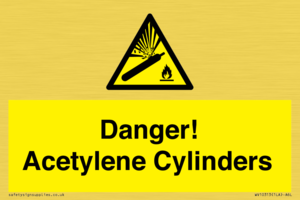 WV10313: Danger! Acetylene Cylinders