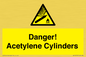 WV10313: Danger! Acetylene Cylinders