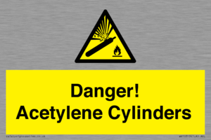WV10313: Danger! Acetylene Cylinders