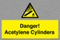 WV10313: Danger! Acetylene Cylinders