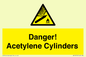 WV10313: Danger! Acetylene Cylinders