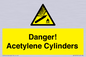 WV10313: Danger! Acetylene Cylinders