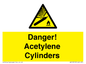 WV10313: Danger! Acetylene Cylinders