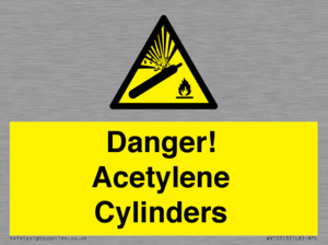 WV10313: Danger! Acetylene Cylinders