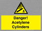 WV10313: Danger! Acetylene Cylinders