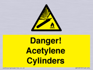 WV10313: Danger! Acetylene Cylinders