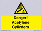WV10313: Danger! Acetylene Cylinders