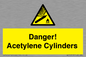 WV10313: Danger! Acetylene Cylinders