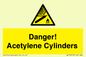 WV10313: Danger! Acetylene Cylinders