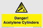 WV10313: Danger! Acetylene Cylinders