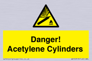 WV10313: Danger! Acetylene Cylinders
